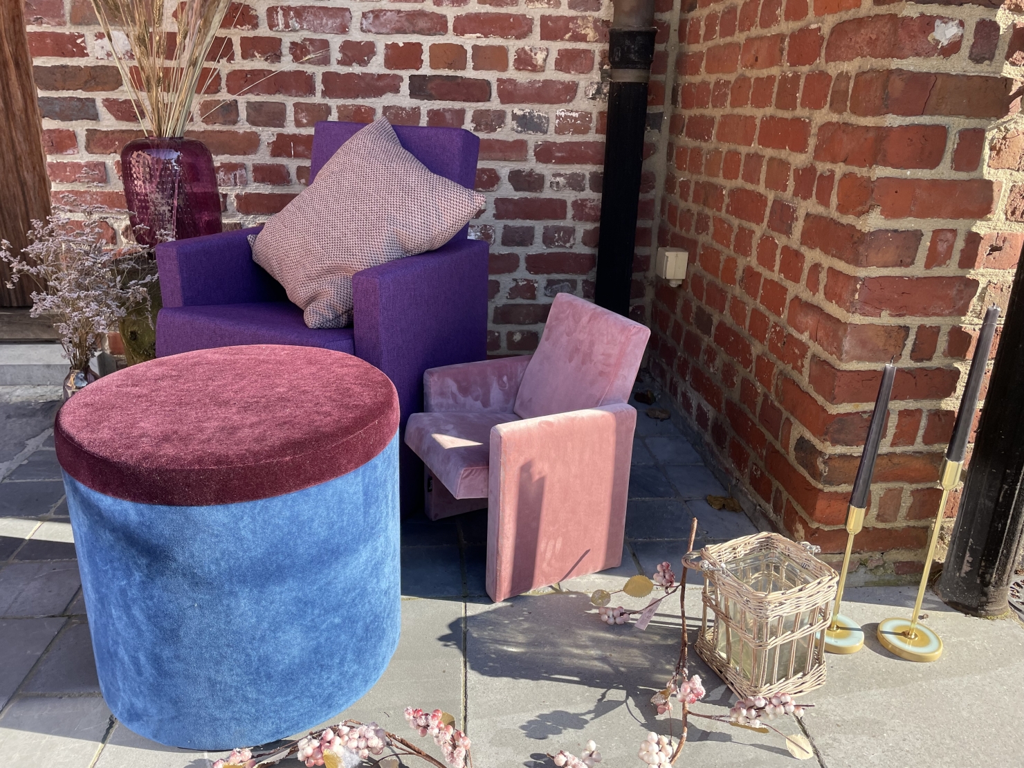 Groeifauteuil 1-3 jaar in synthetisch fluweel