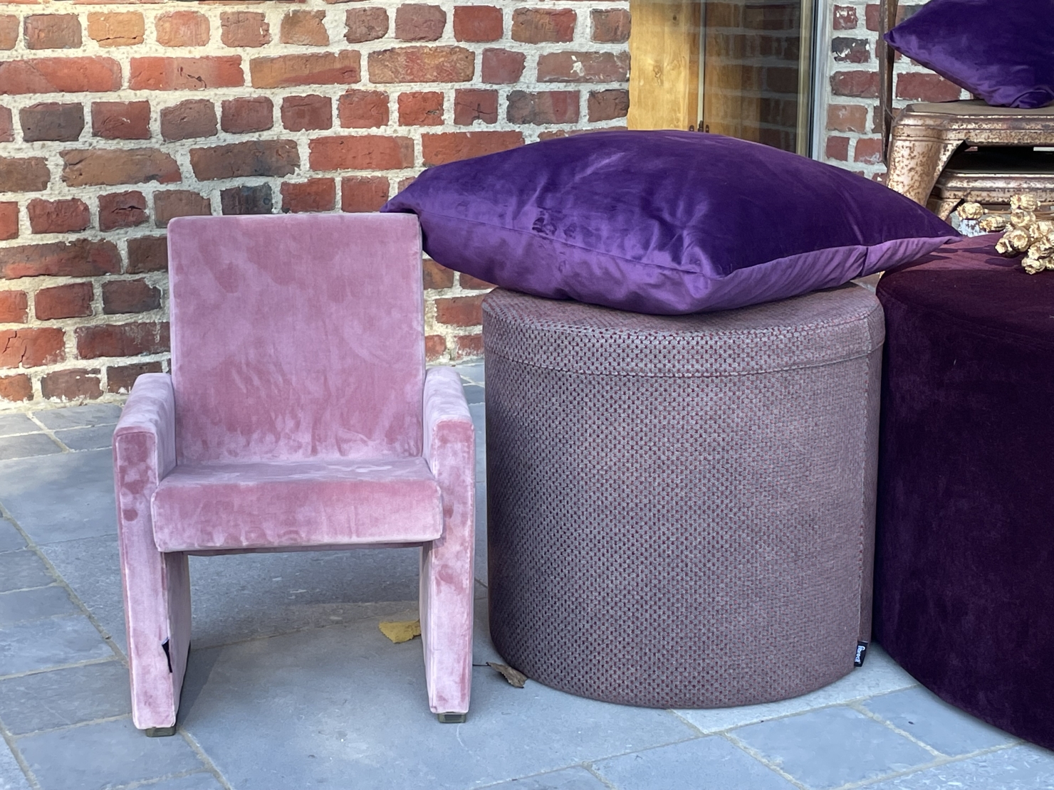Groeifauteuil 1-3 jaar in synthetisch fluweel