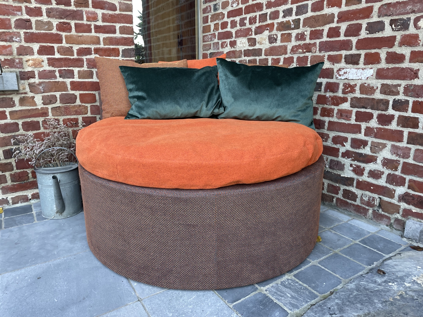 Brahm zitkussen uni color oranje