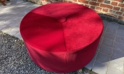 Orphea poef 100 cm in synthetisch fluweel