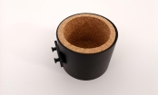 Beker/flessenhouder met kurk