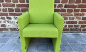 Groeifauteuil 5-7 jaar in unieke en speelse tweekleurige stof